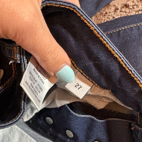 Vervet High-Rise Skinny Jeans with Button Fly - Picture 6 of 6